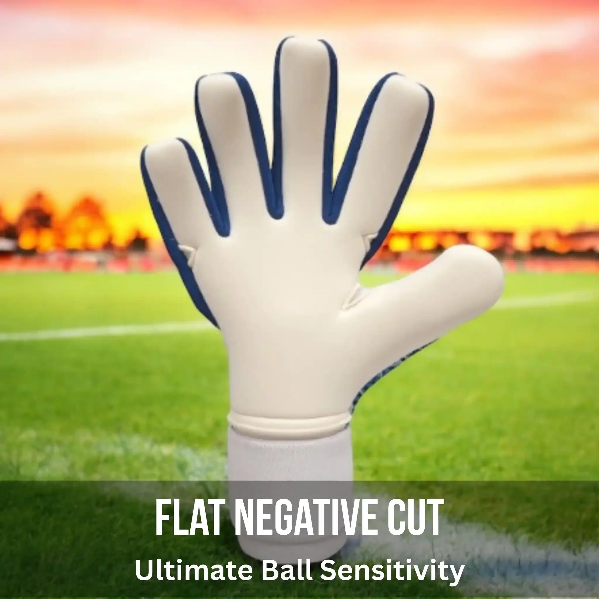 C-TEC Blue and White with Thin Neoprene Backhand for Cold Weather