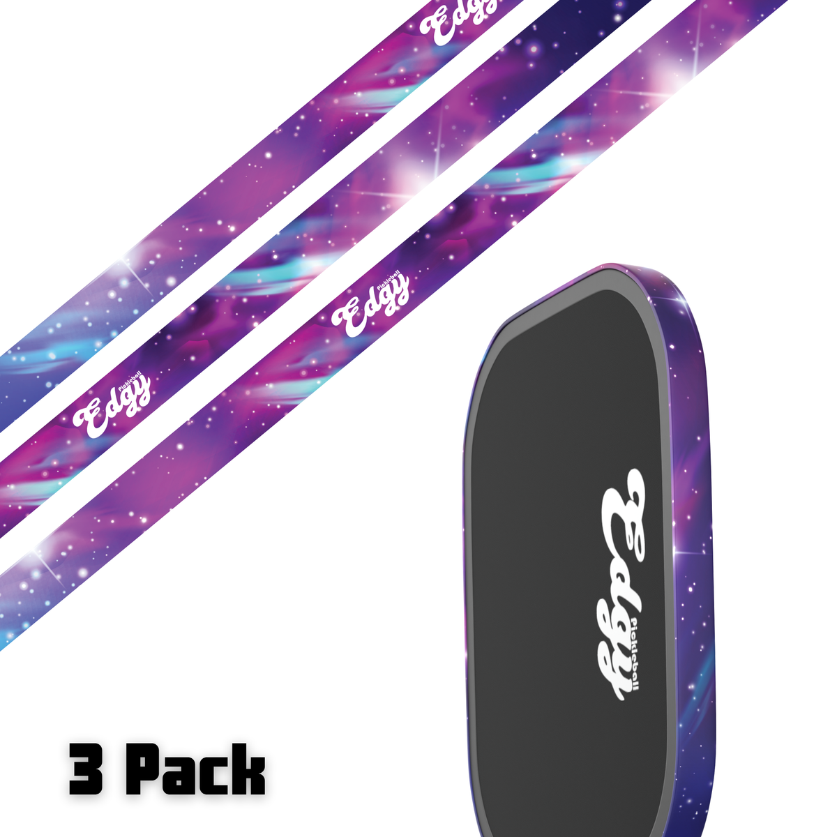 Galaxy Edge Tape (3 pack) - Pickleball Paddle Edge Tape