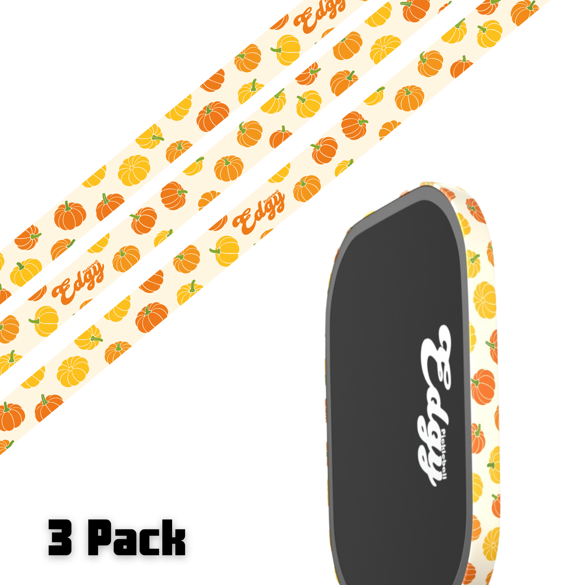 Pumpkins Edge Tape (3 pack) - Pickleball Paddle Edge Tape