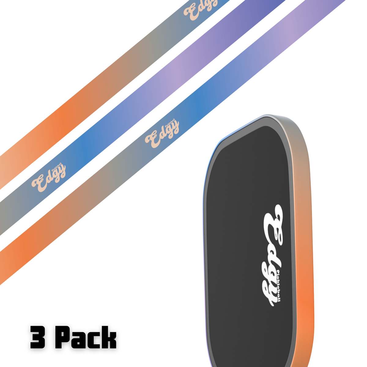 Gradient Edge Tape (3 pack) - Pickleball Paddle Edge Tape