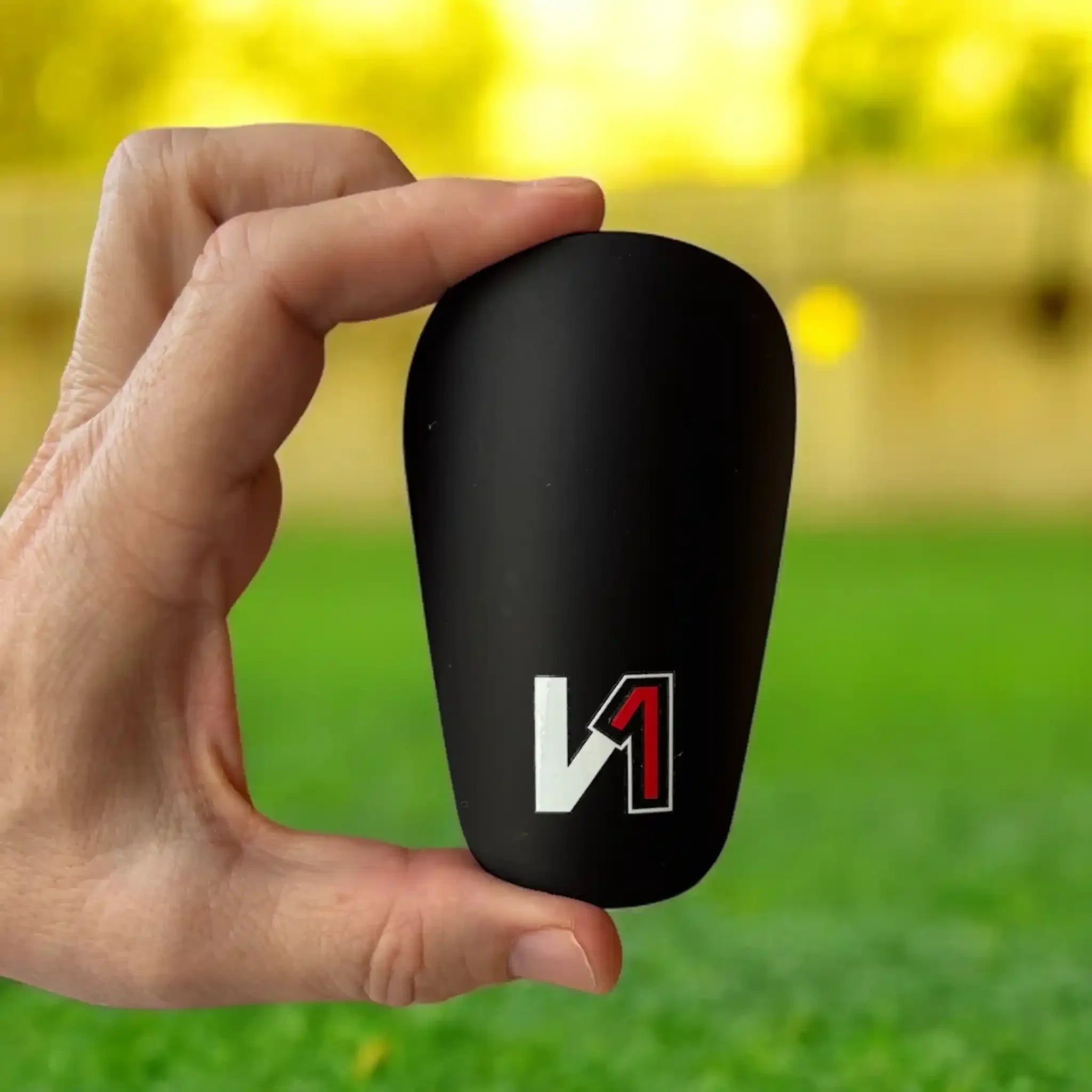 ONEKEEPER Ultra-Lightweight Black Mini Shin Guards – Tiny Shin Pads, Minimal Bulk