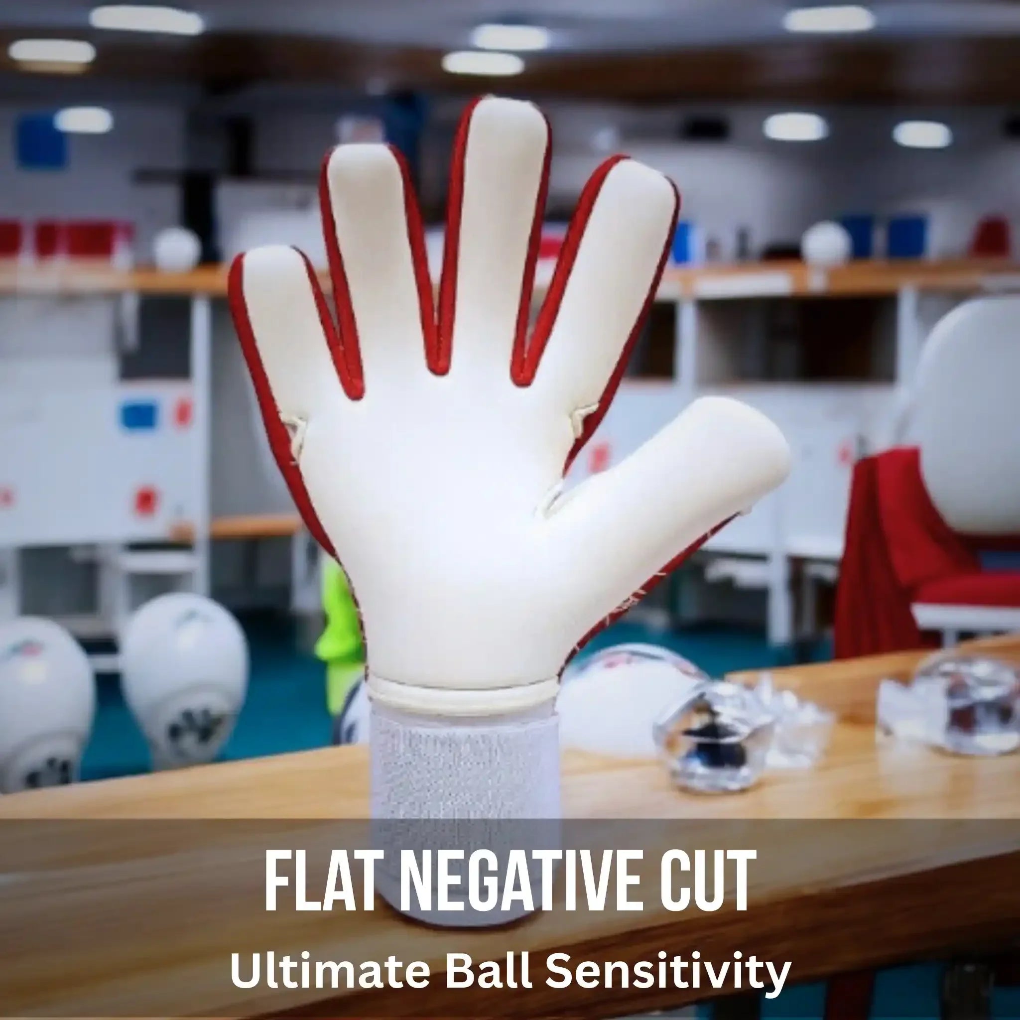 C-TEC Red and White with Thin Neoprene Backhand for Cold Weather