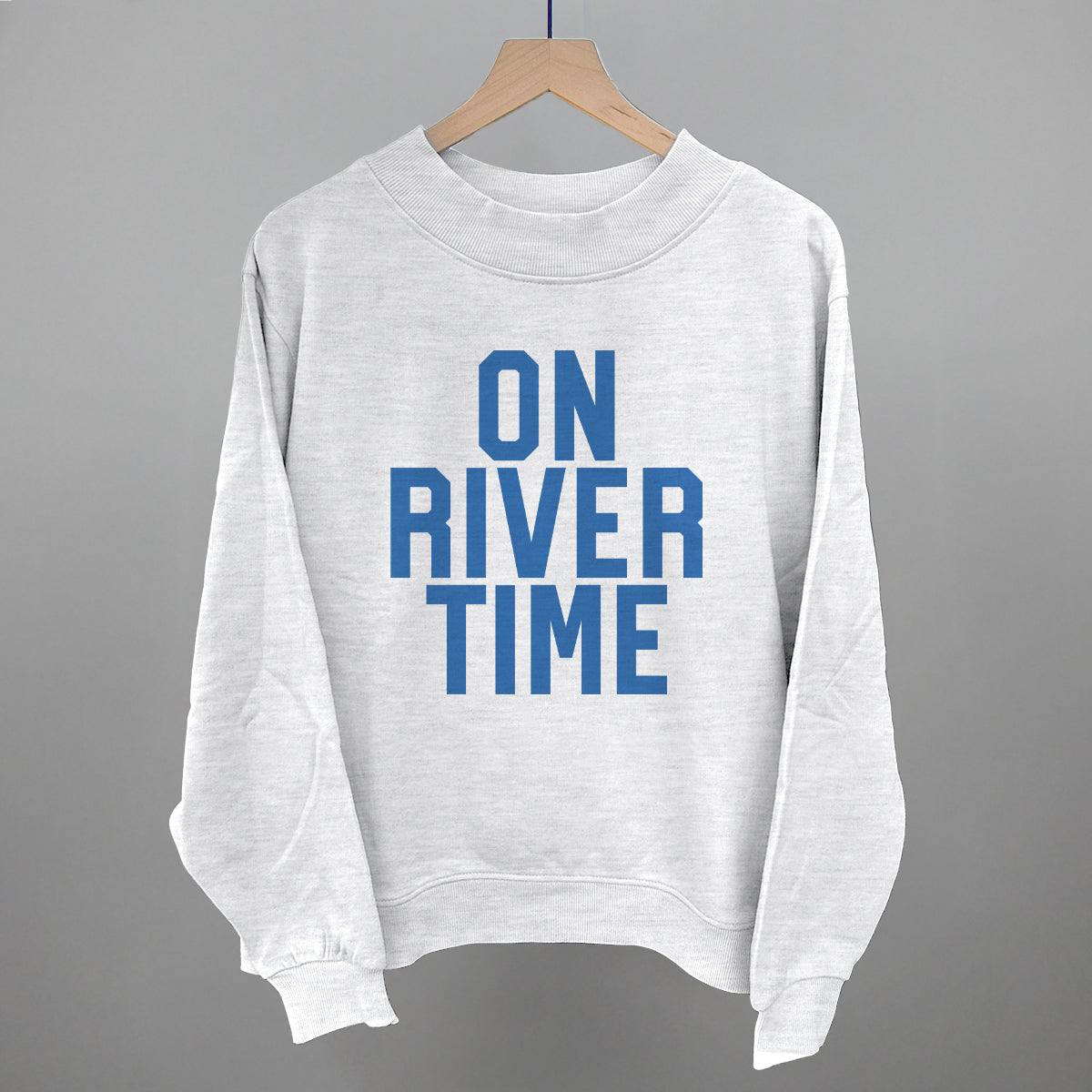 On River Time Block Letters