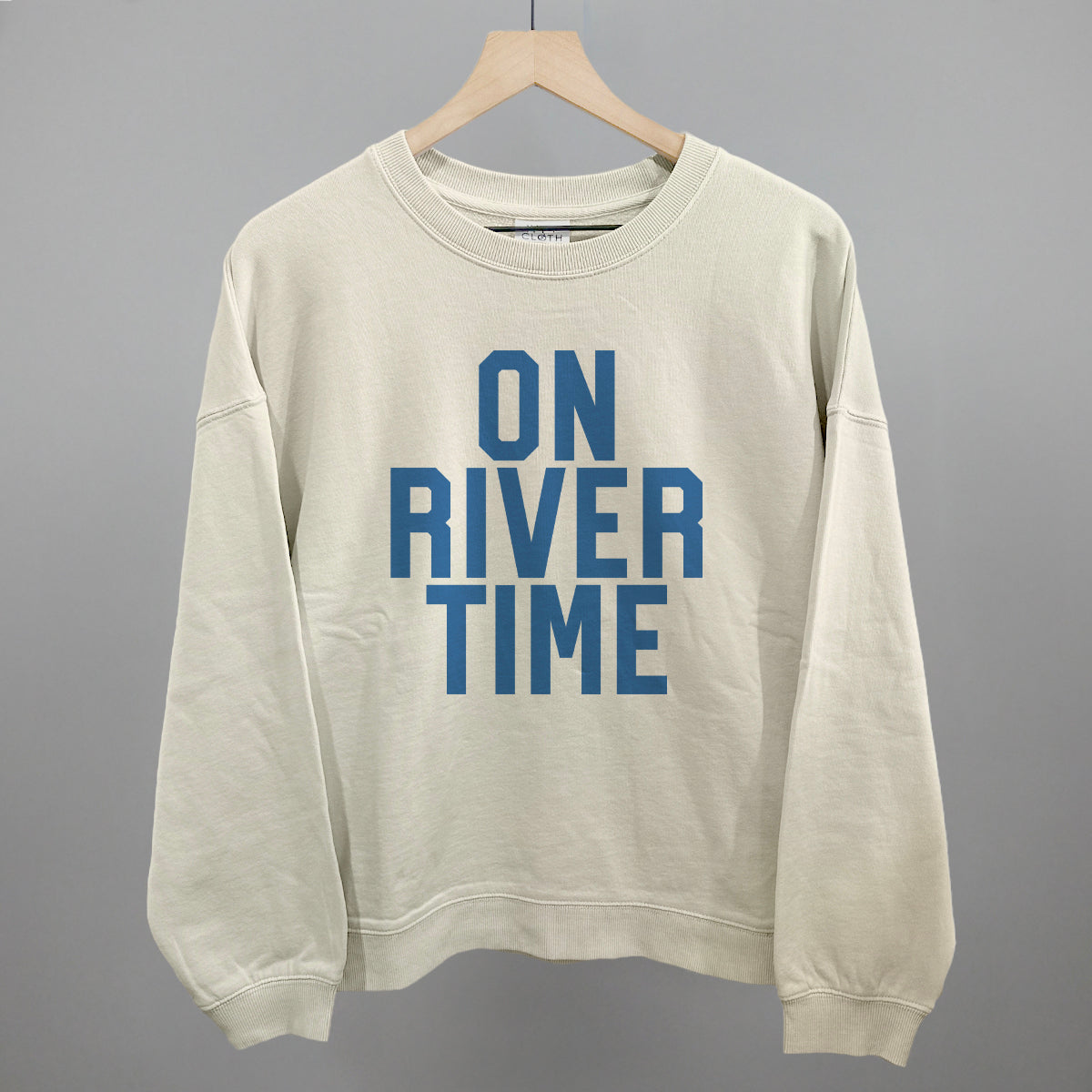 On River Time Block Letters
