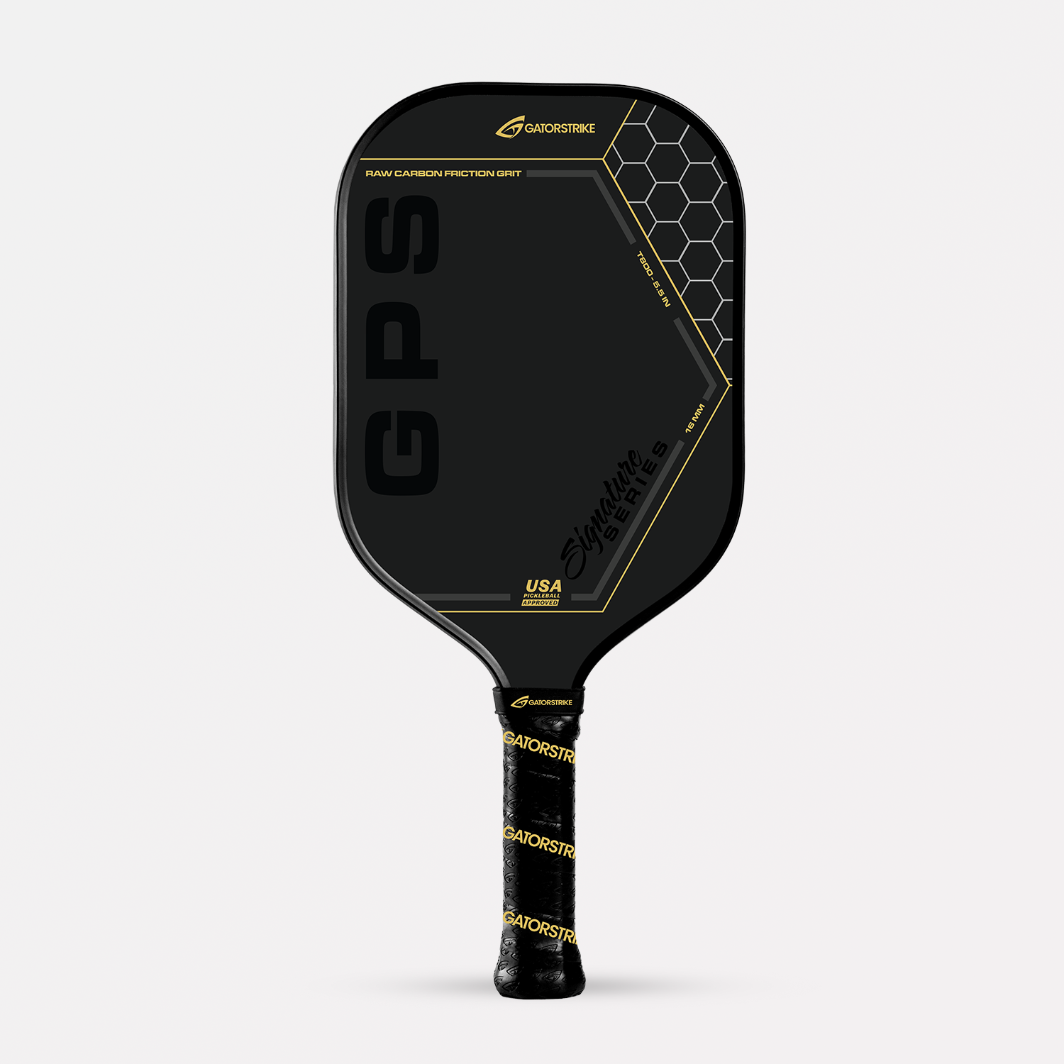 Gold Pro Power T800 Power (16mm) Raw Carbon Fiber Weave Grit