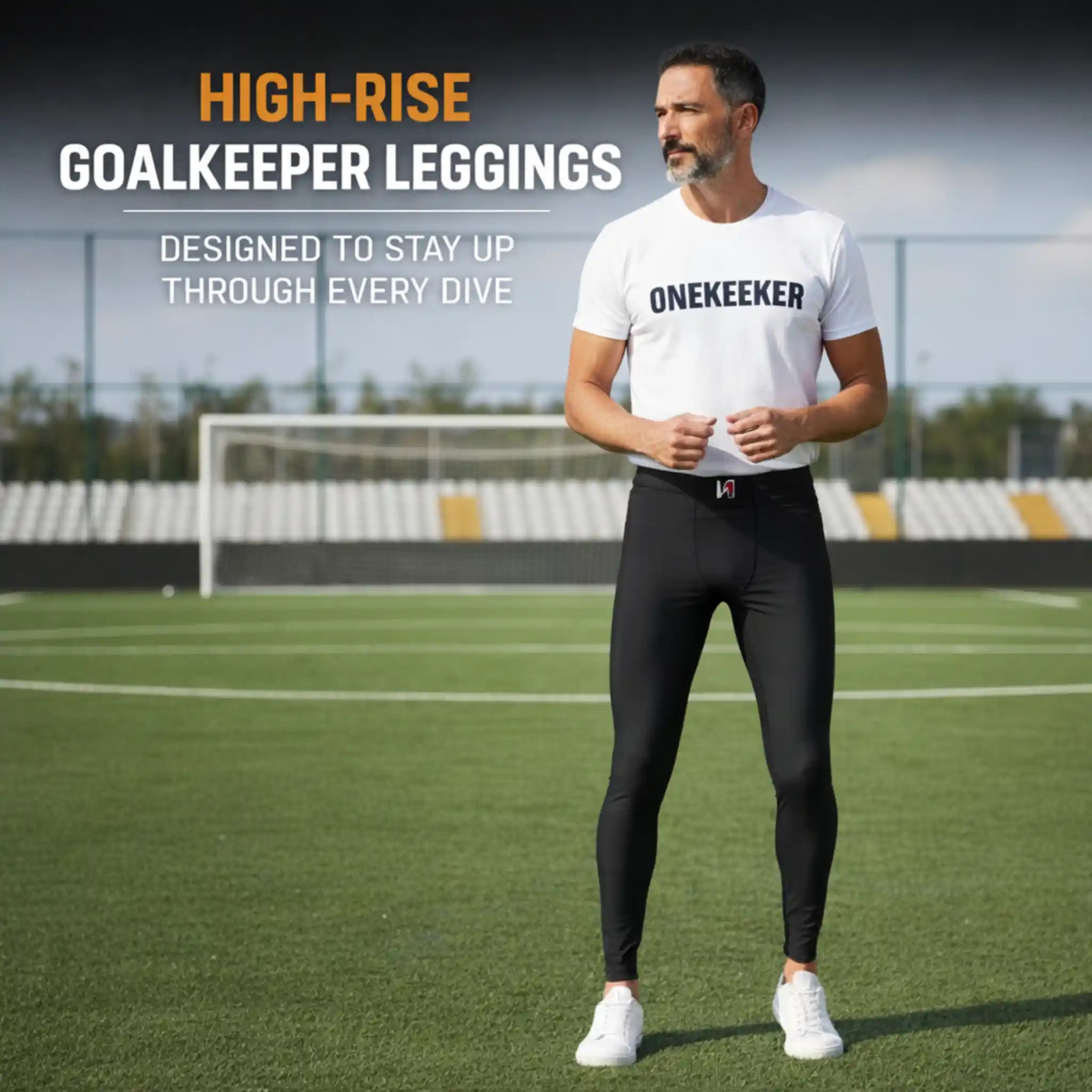 Goalkeeper Compression Leggings Black