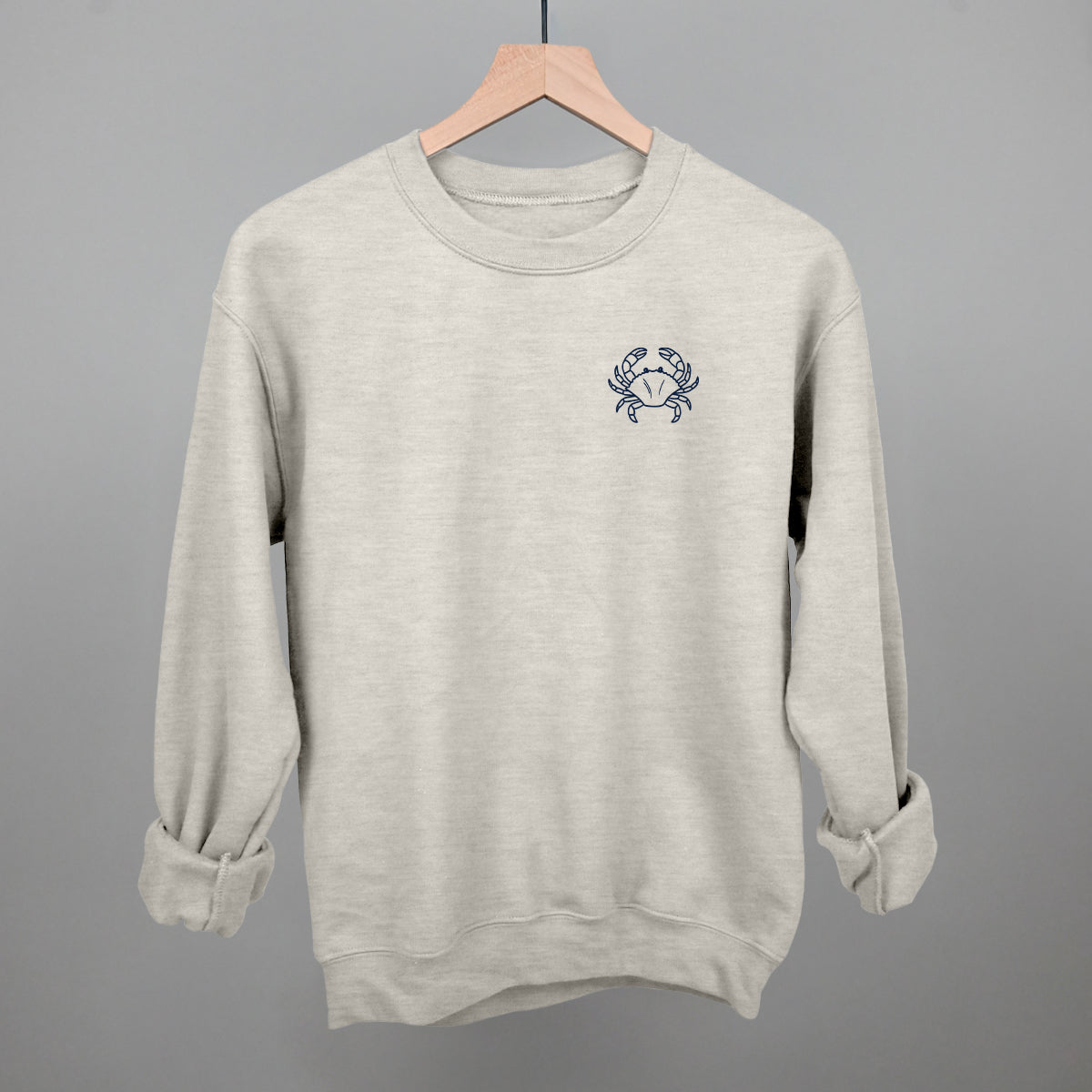 Crab Doodle (Navy Blue) (Left Chest)
