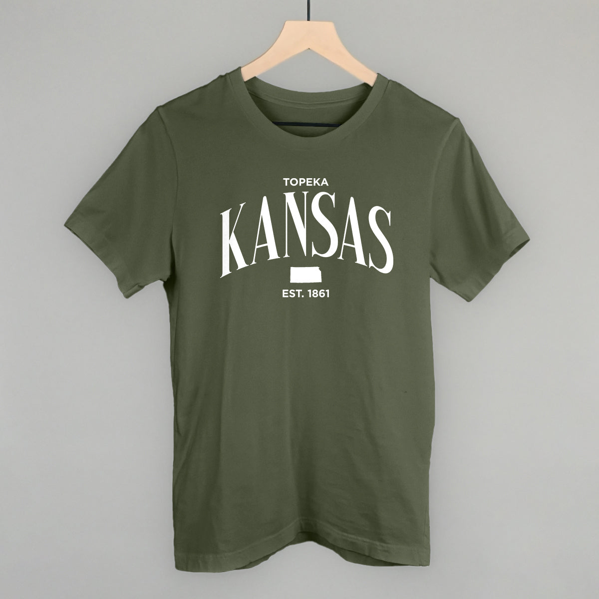 Kansas Est. 1861 (White)
