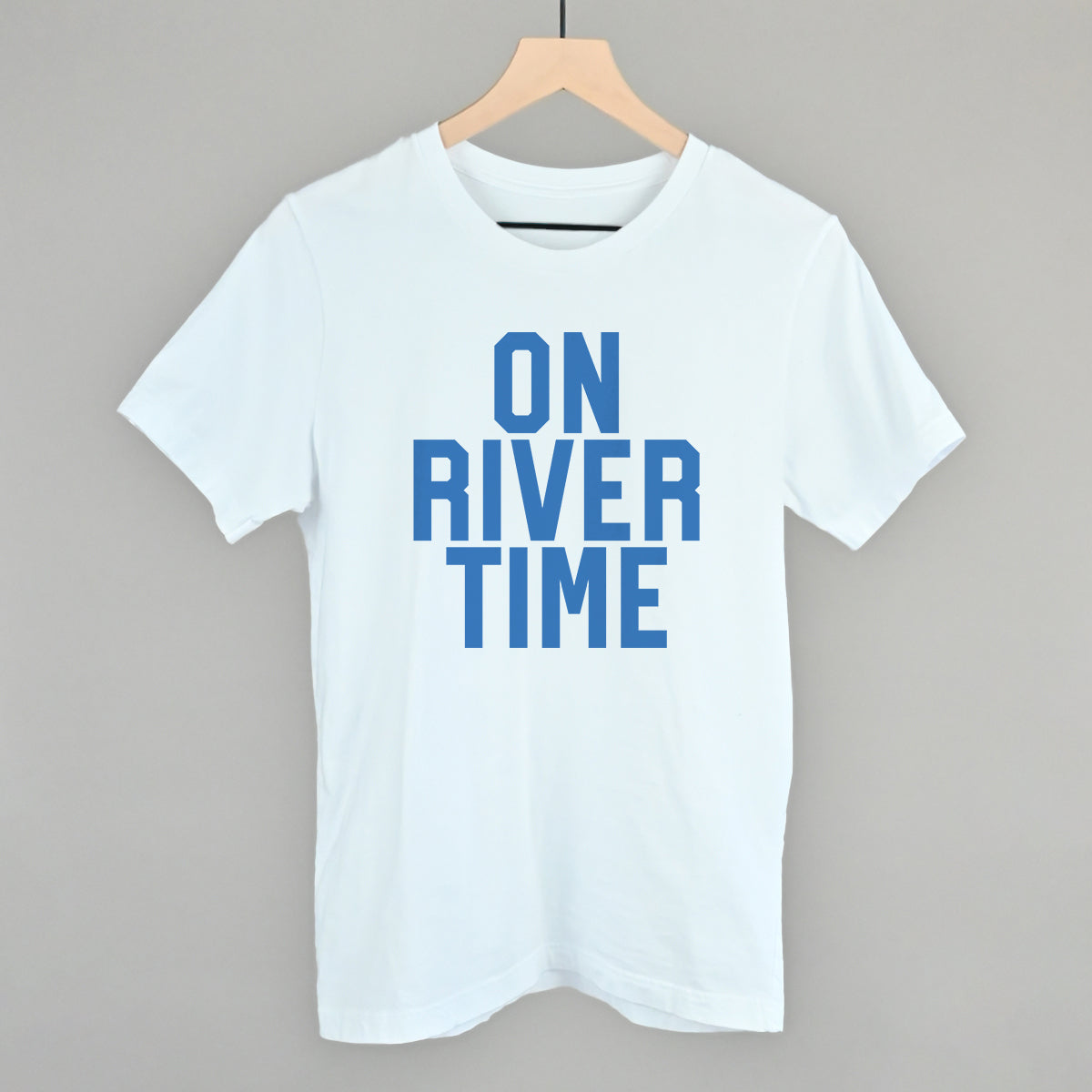 On River Time Block Letters