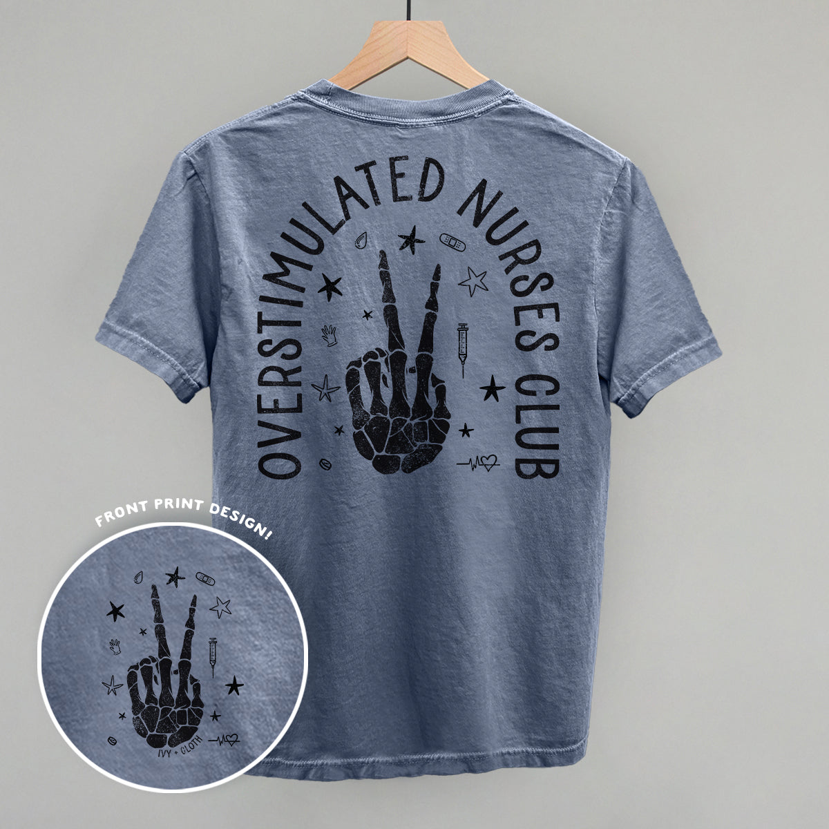 Overstimulated Nurses Club (Back Print)