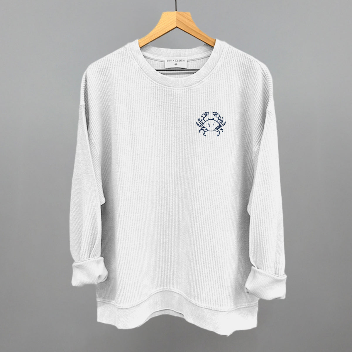 Crab Doodle (Navy Blue) (Left Chest)