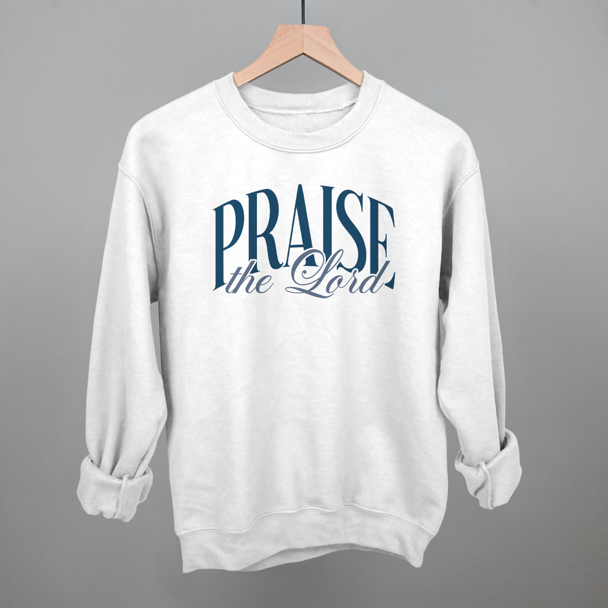 Praise The Lord Blue Script