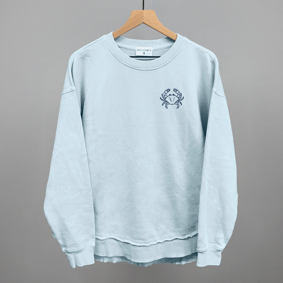Crab Doodle (Navy Blue) (Left Chest)