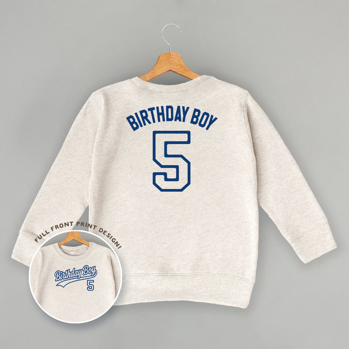 Birthday Boy Varsity #5 (Kids Back Print)
