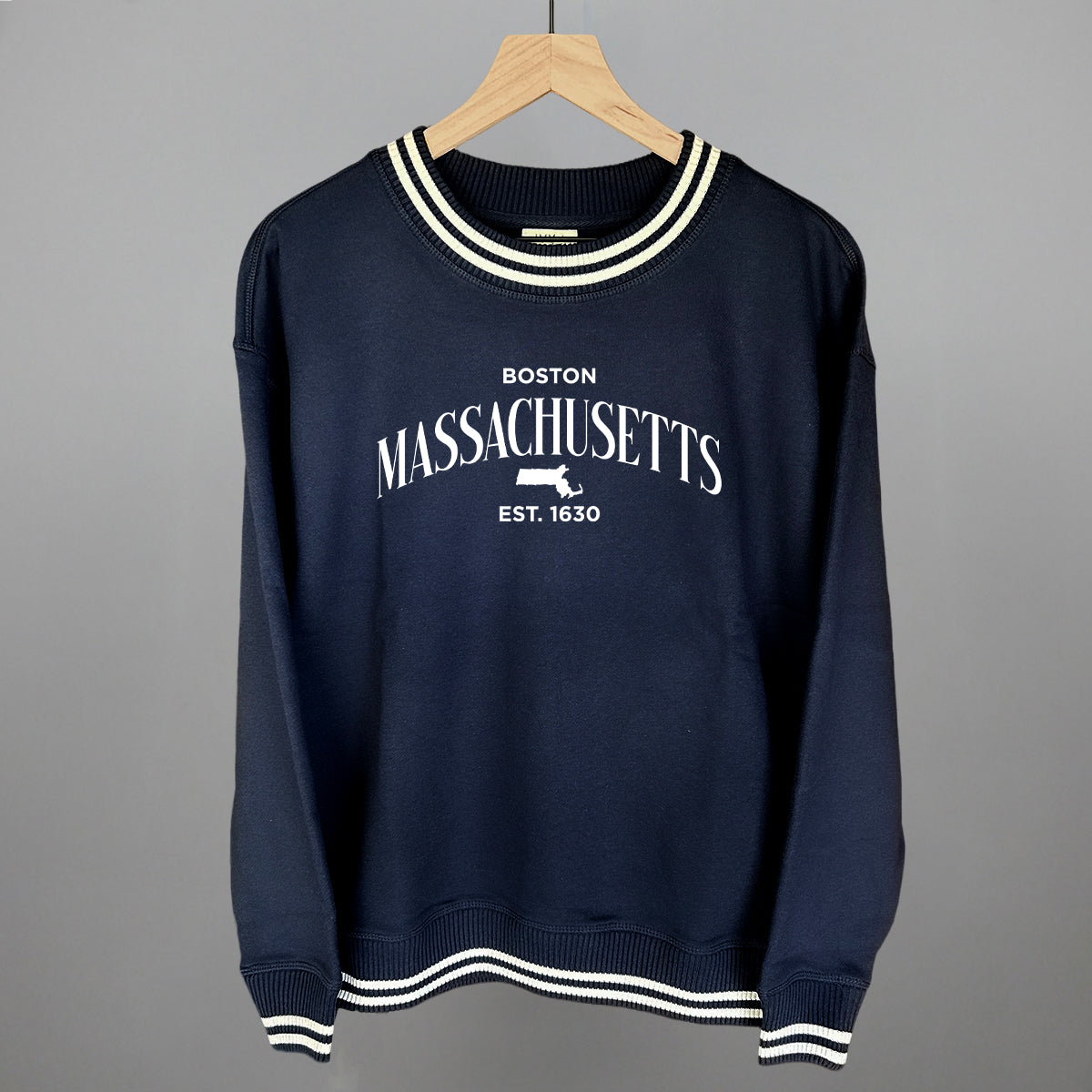 Massachusetts Est. 1630 (White)