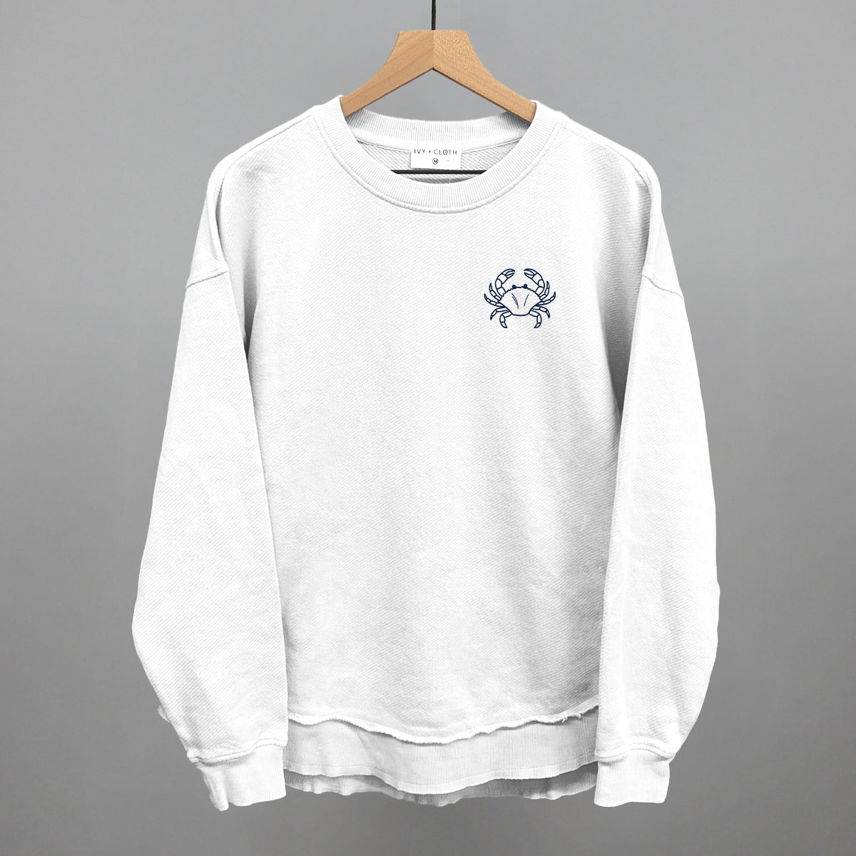 Crab Doodle (Navy Blue) (Left Chest)