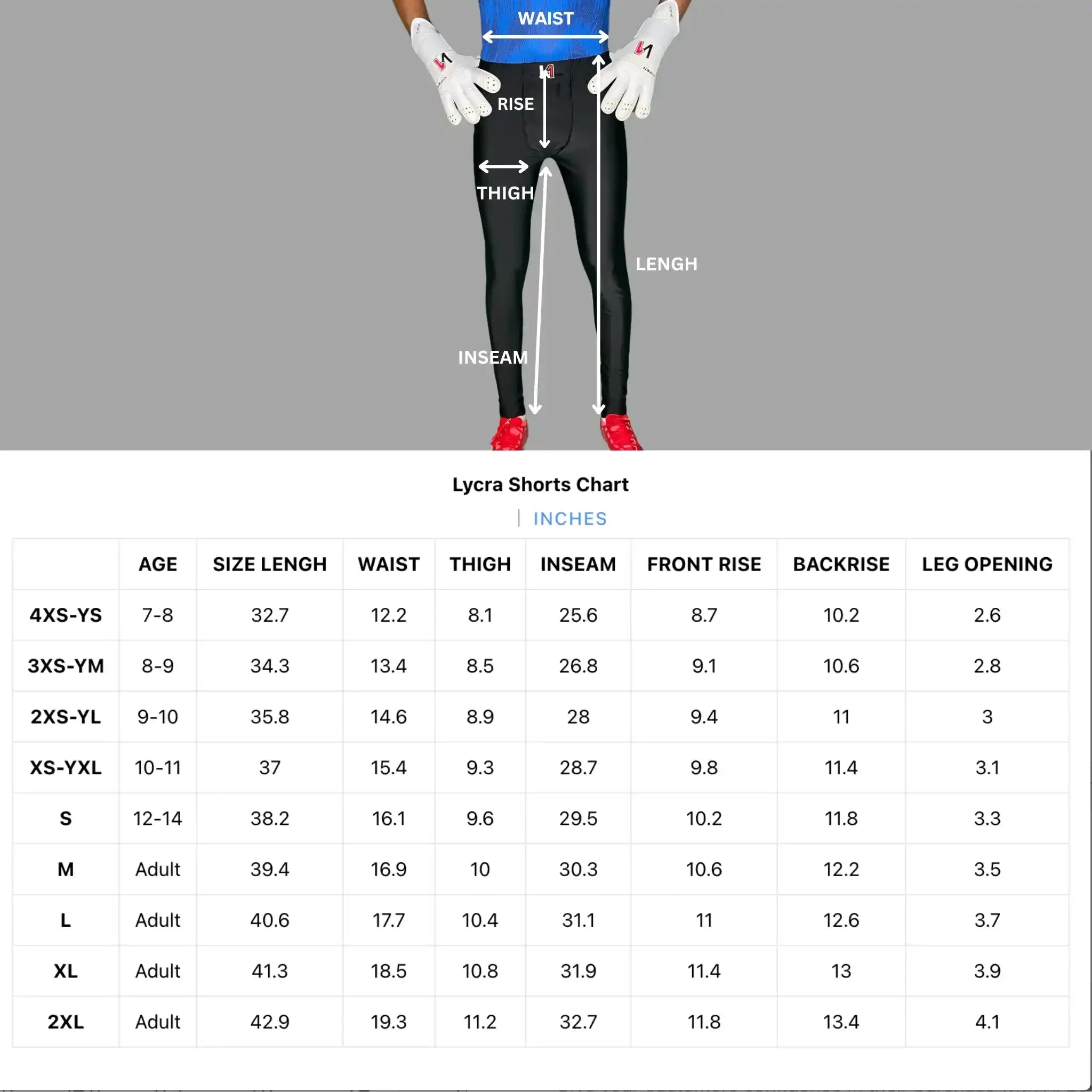 Goalkeeper Compression Leggings Black