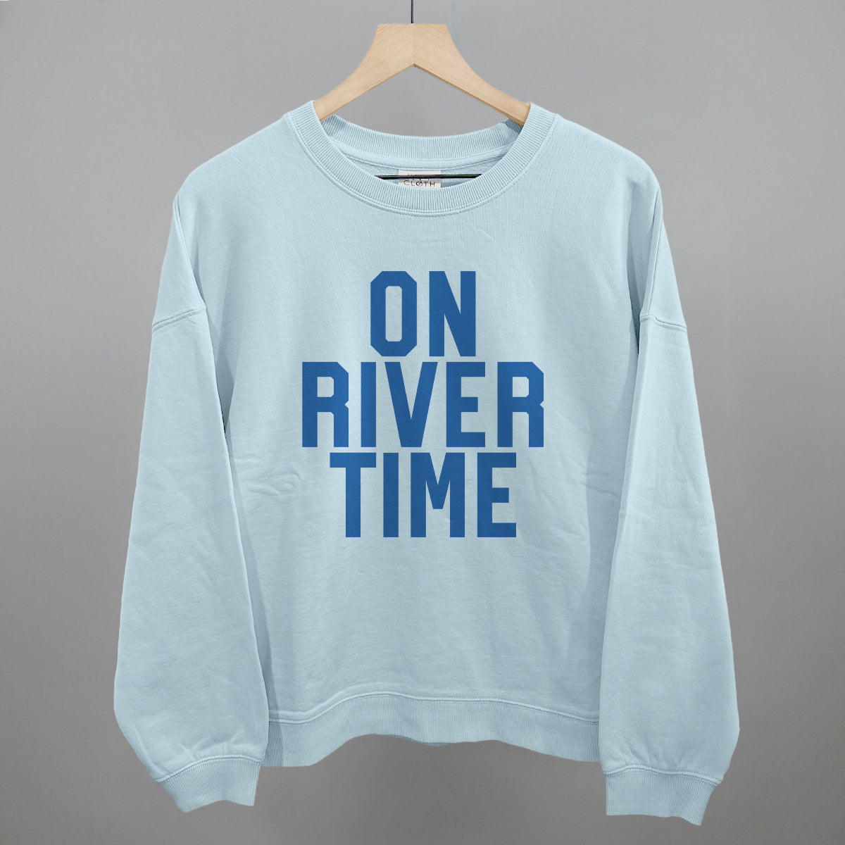 On River Time Block Letters