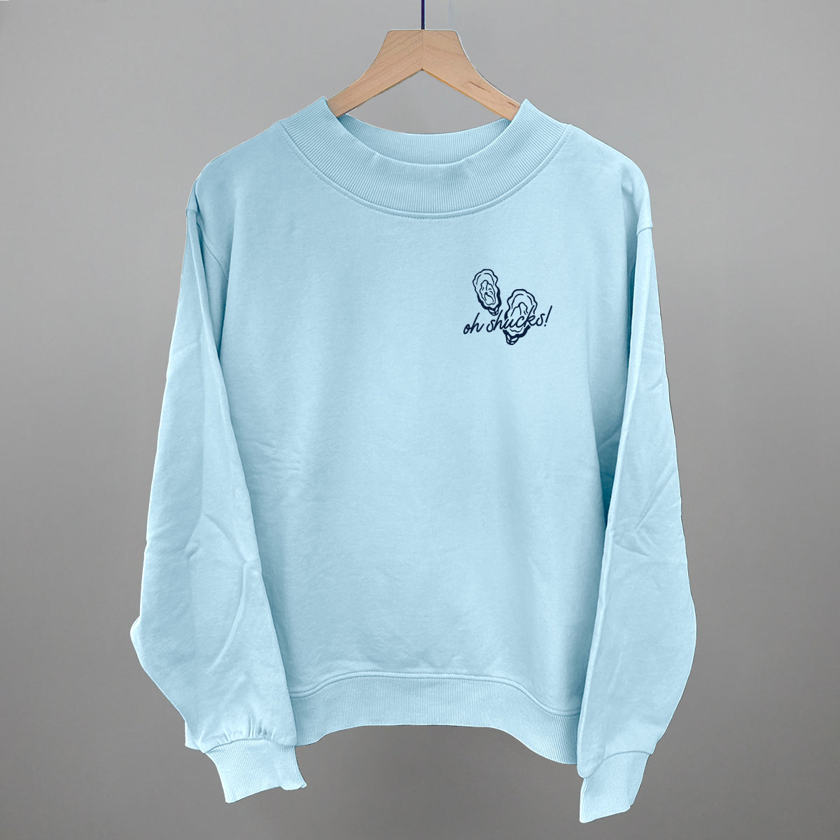 Oh Shucks Oysters (Navy Blue) (Left Chest)