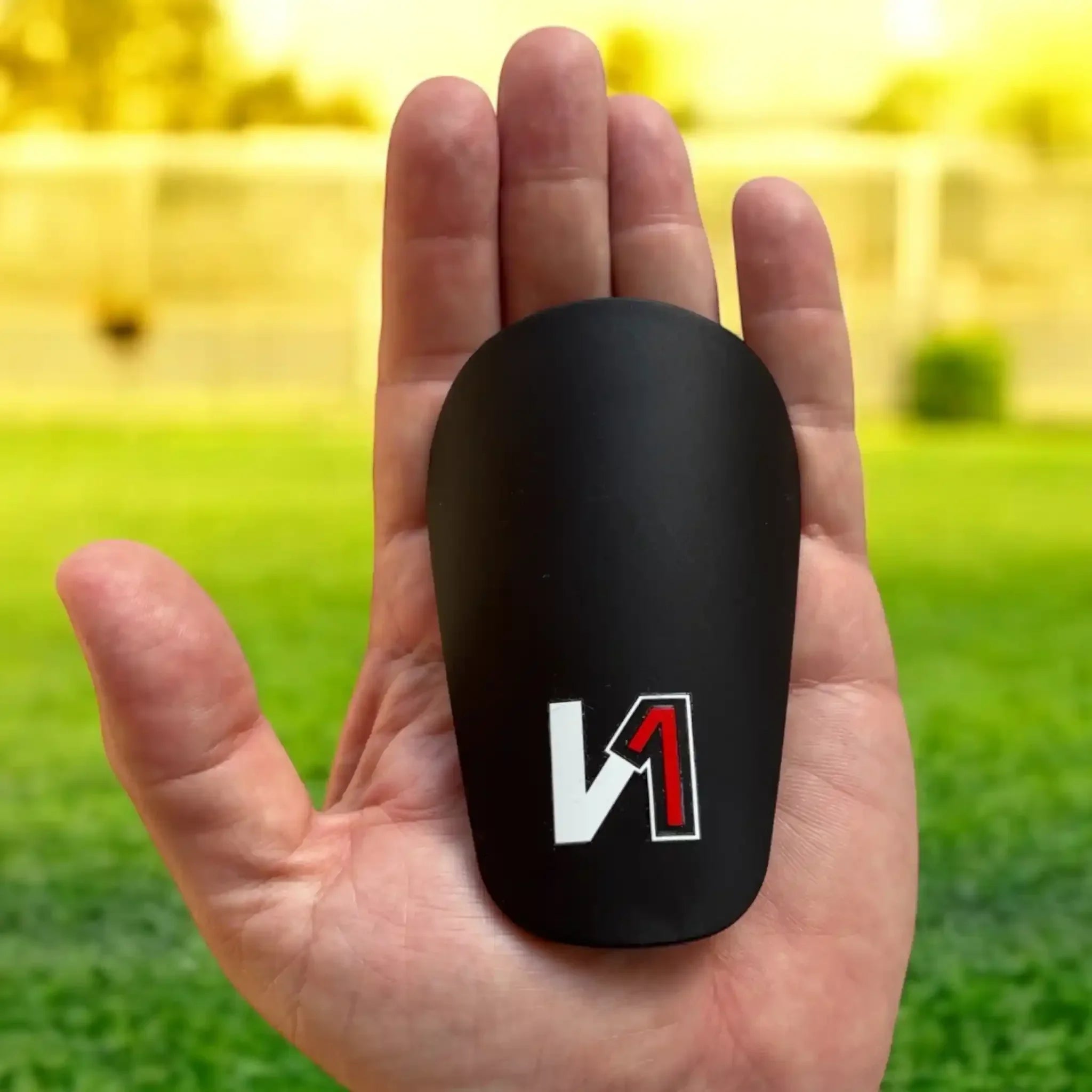 ONEKEEPER Ultra-Lightweight Black Mini Shin Guards – Tiny Shin Pads, Minimal Bulk