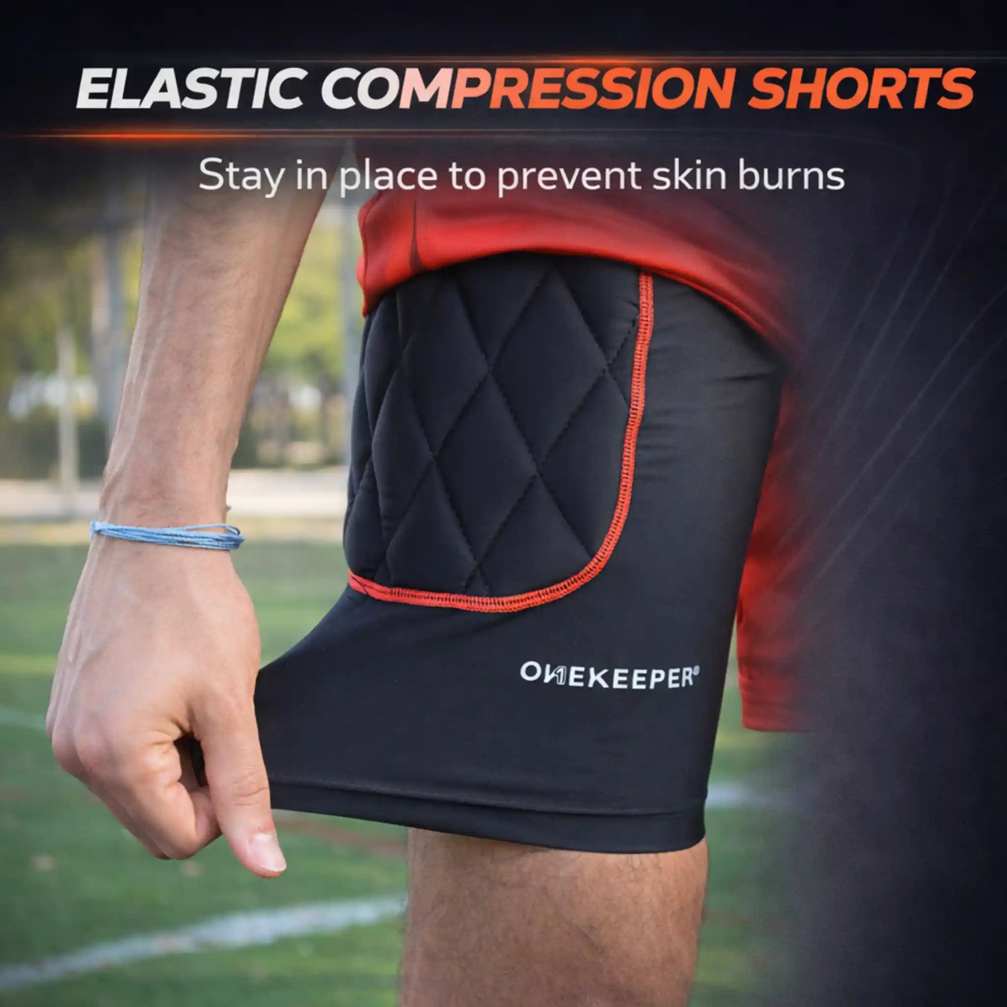 ONEKEEPER Goalkeeper Foam Padded Compression Shorts