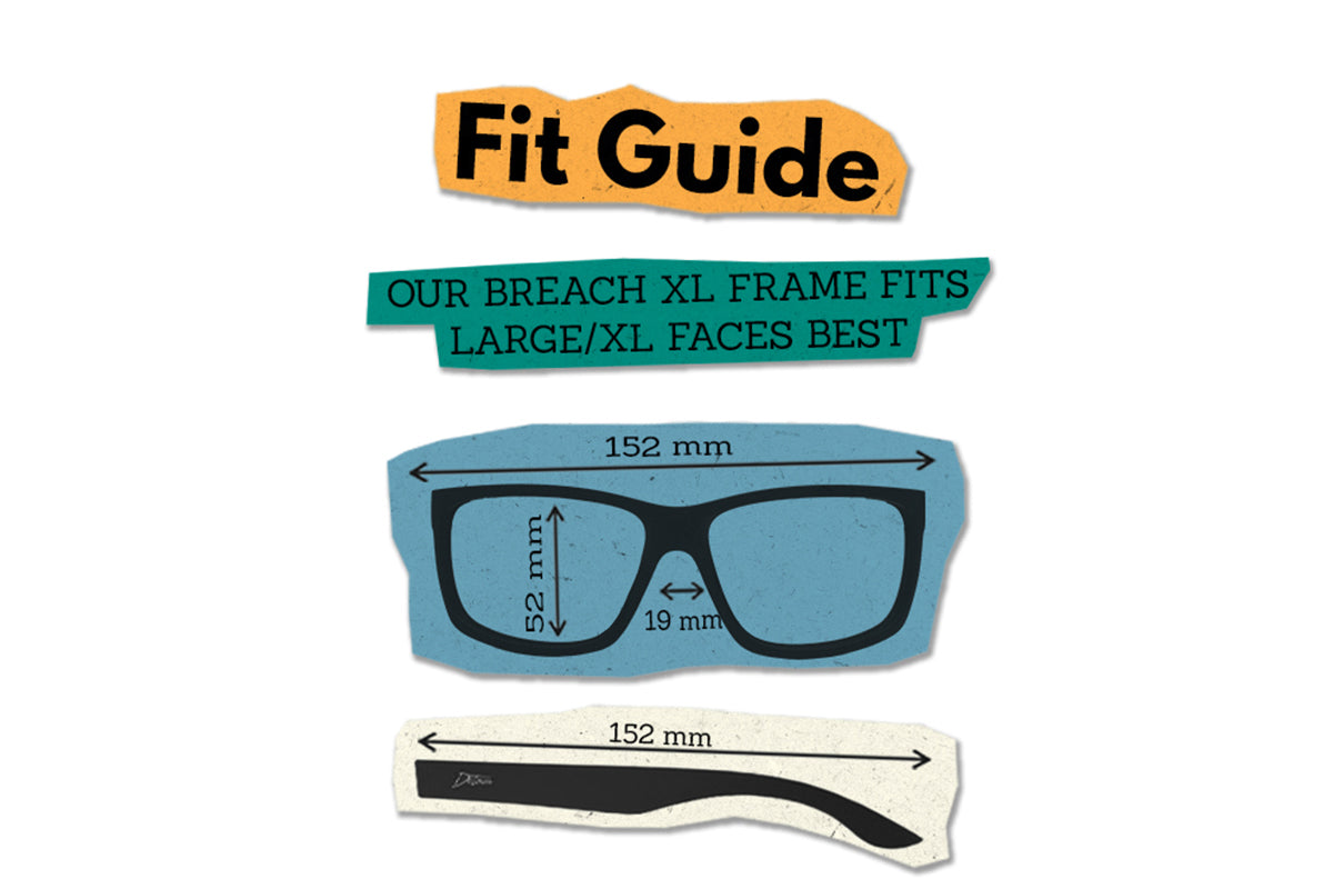 Breach XL - Matte Black - Deep Blue Polarized ANSI Z87+