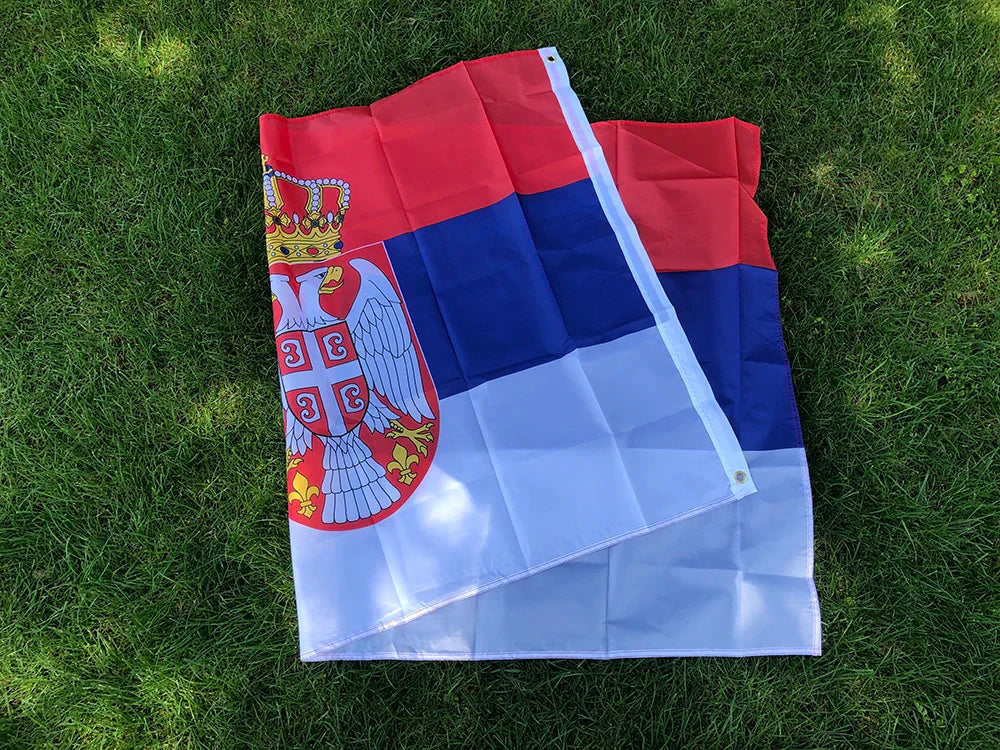SKY FLAG 90x150cm Serbia Flag 3x5fts High Quality Polyester Hanging and Flying SRB RS Republika Srbija Serbia flags