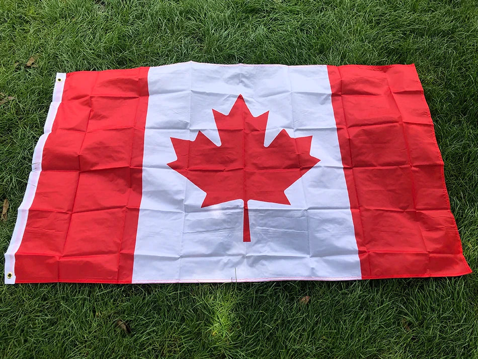SKY FLAG free shipping great Canadian Flag 90*150cm hanging polyster 3x5fts Canada national flag banner for decoration