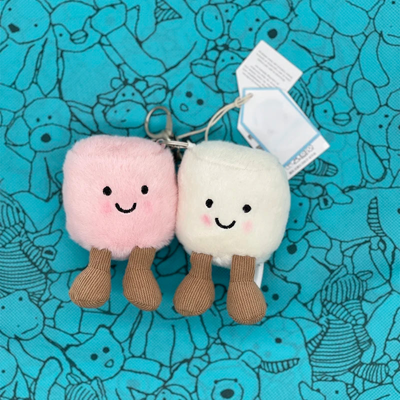 Golf Ball Plush Keychain, Jellyfish Keychain, Macaron Plush Toy, Cherry, Black Storm Cloud Plush JC Bag Charm