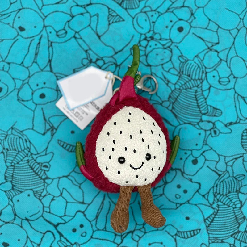 Golf Ball Plush Keychain, Jellyfish Keychain, Macaron Plush Toy, Cherry, Black Storm Cloud Plush JC Bag Charm