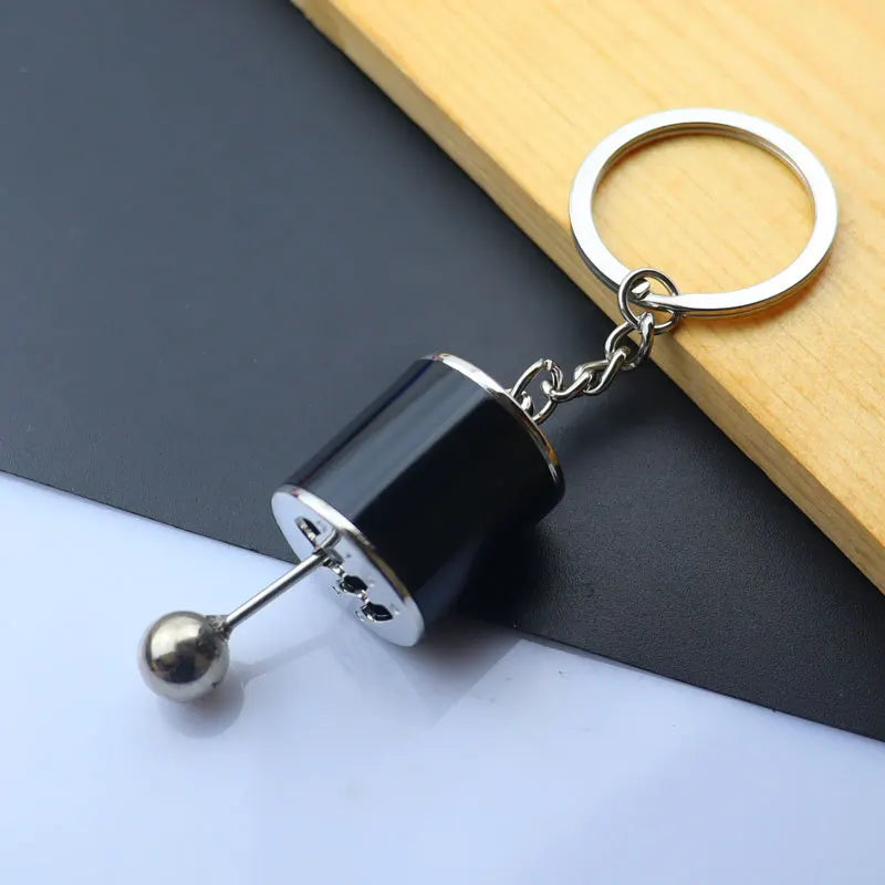 Creative Metal Mini Auto Parts Car Wheel Keychain Body Kit Enthusiast Keyring Accessories Key Ring Chain for Men Woman Gift