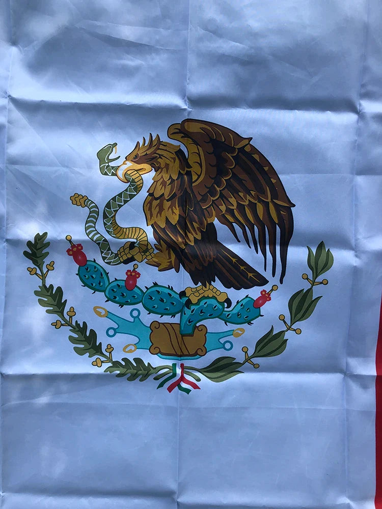 SKY FLAG Mexico National flag 90X150cm polyester Hanging Printed Mex Mx Mexican National Flags Mexicanos Banner For Decoration