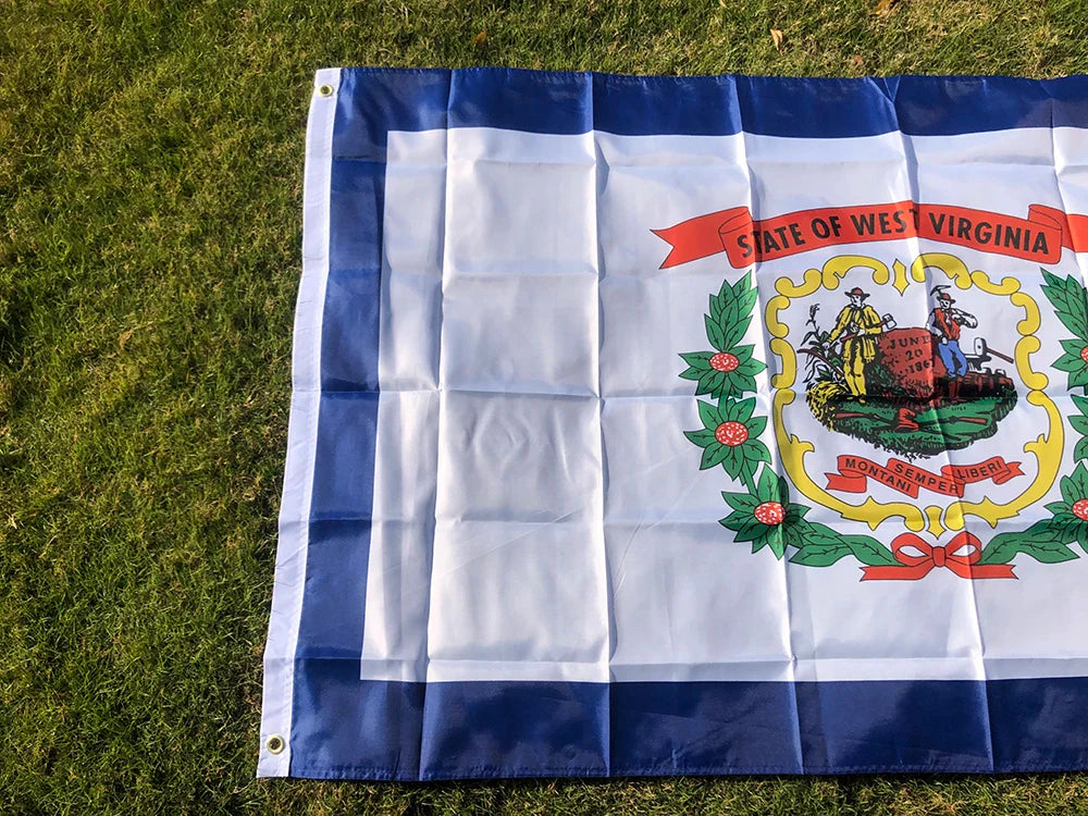 SKY FLAG West Virginia Flag 90x150cm USA West Virginia Flag 3x5ft double penetration polyester hanging The US State Banner