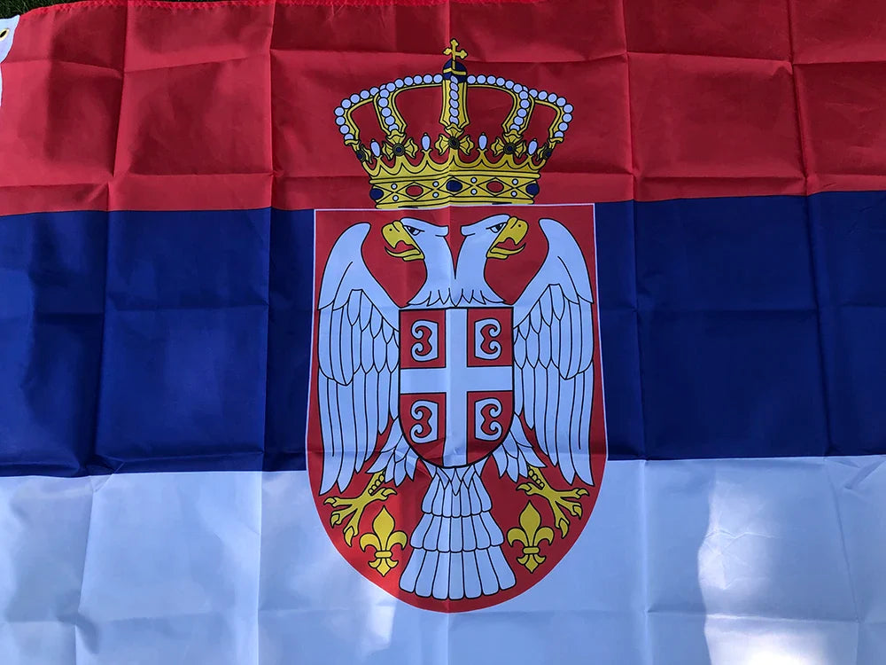 SKY FLAG 90x150cm Serbia Flag 3x5fts High Quality Polyester Hanging and Flying SRB RS Republika Srbija Serbia flags