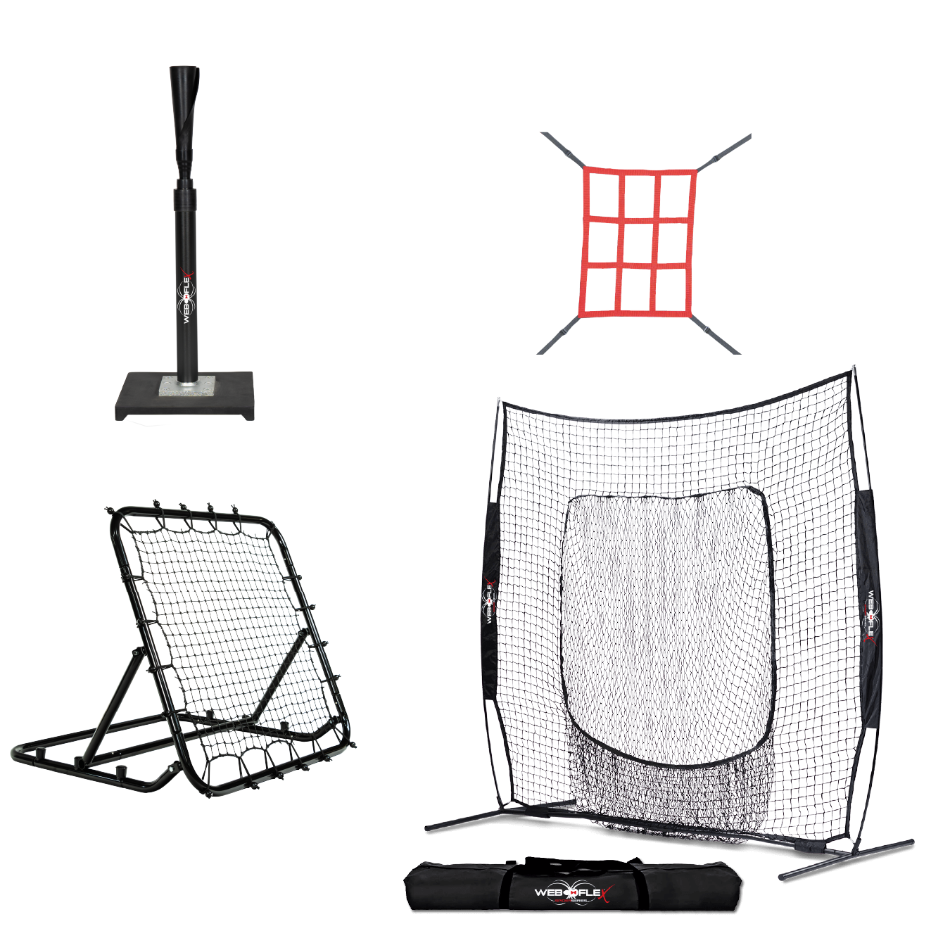 Web Flex Sports Sock Net, Tee, Strike Zone and Rebounder