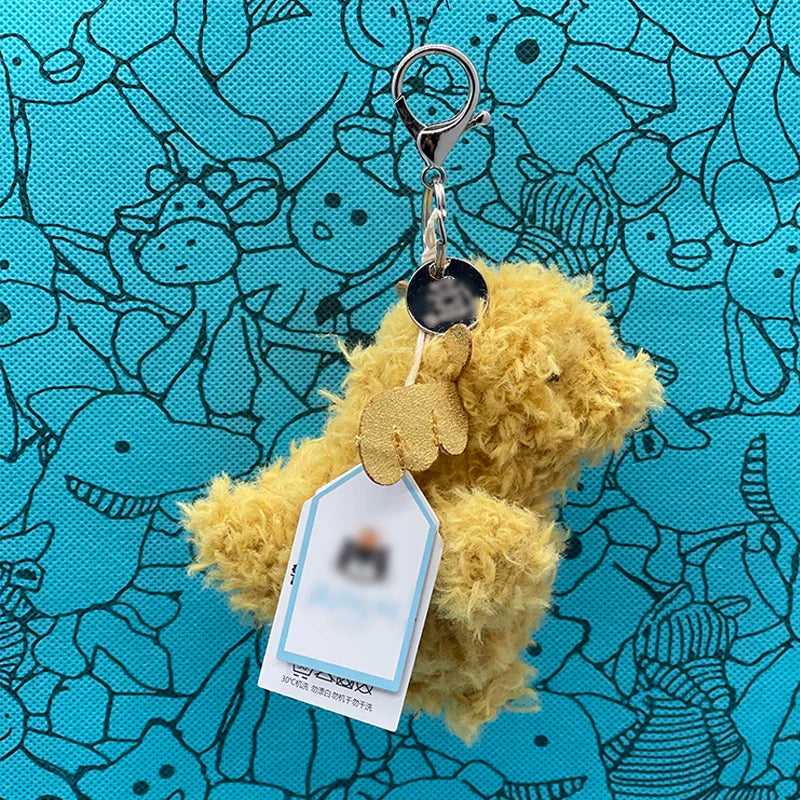 Golf Ball Plush Keychain, Jellyfish Keychain, Macaron Plush Toy, Cherry, Black Storm Cloud Plush JC Bag Charm