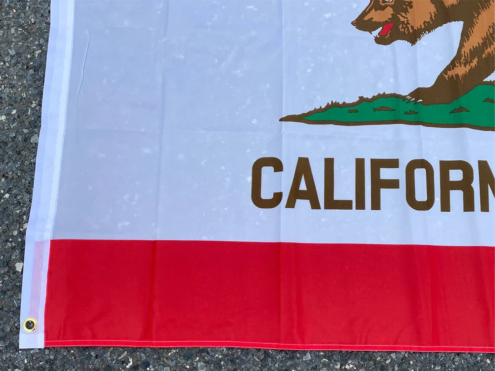 aerxemrbrae California State Flag 90x150cm American Flag material Polyester usa Flag