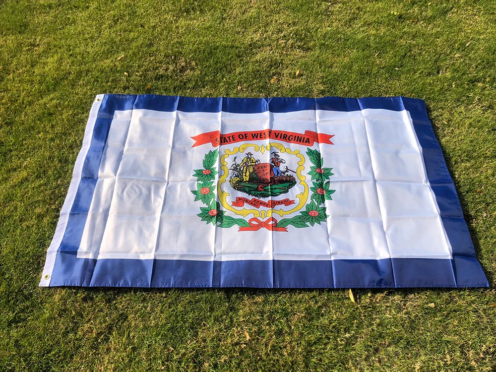 SKY FLAG West Virginia Flag 90x150cm USA West Virginia Flag 3x5ft double penetration polyester hanging The US State Banner