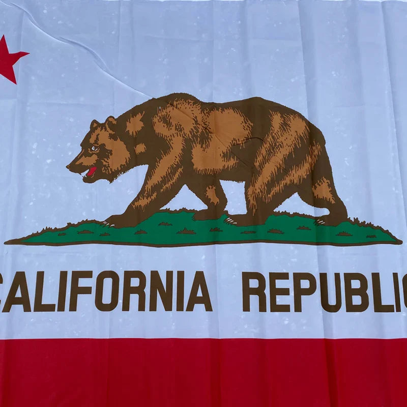 aerxemrbrae California State Flag 90x150cm American Flag material Polyester usa Flag