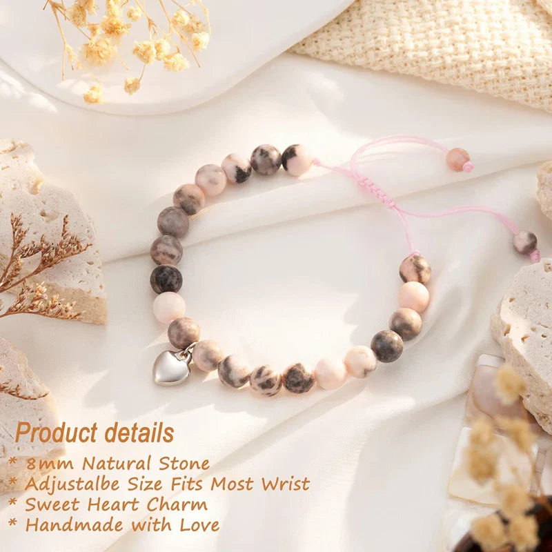 Fashion Women Teen Girl Gifts, Natural Stone Bracelets Trendy Stuff Inspirational Teen Girl Women Gifts Ideas