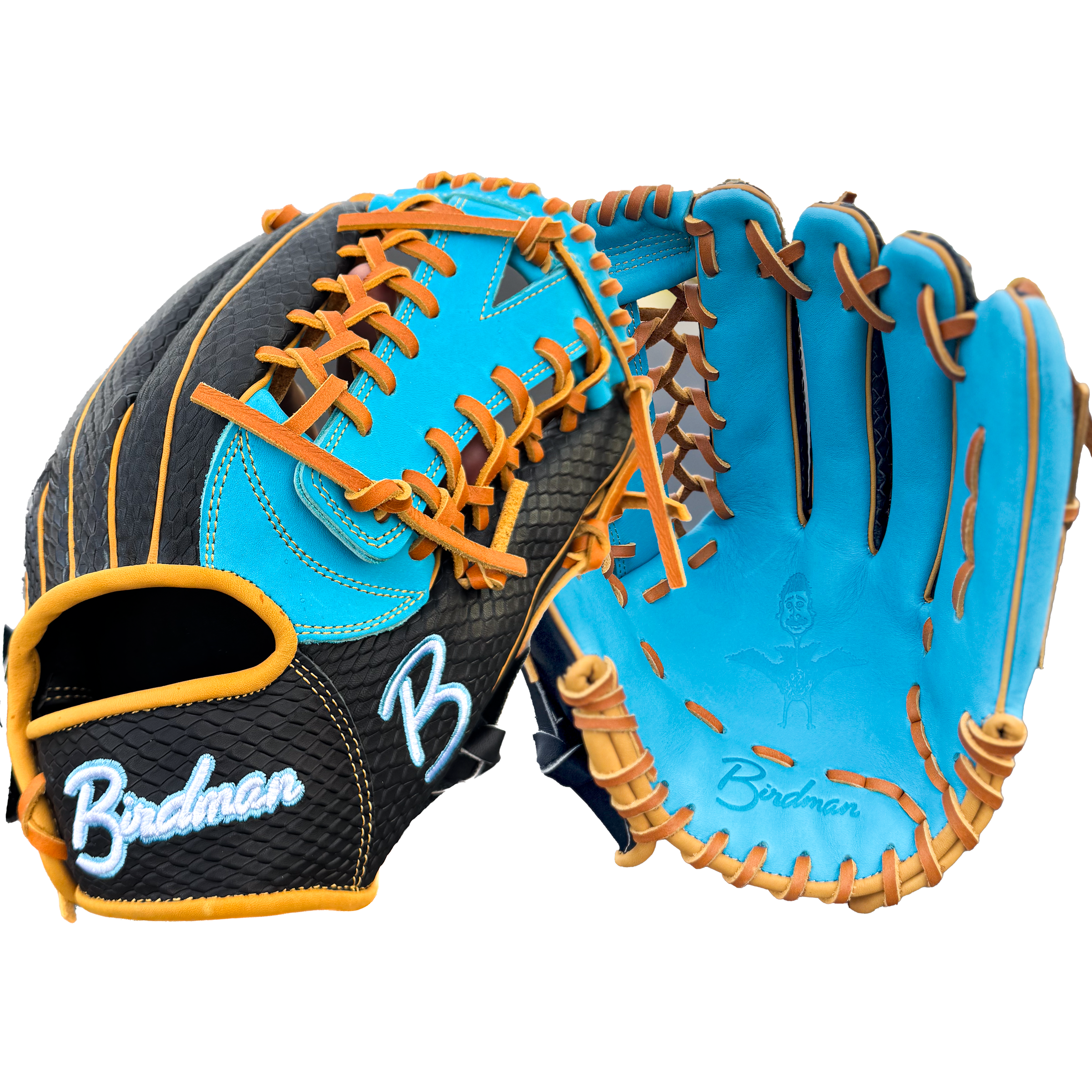Birdman 12.5" Teal/Black Snakeskin Wingman Series Glove