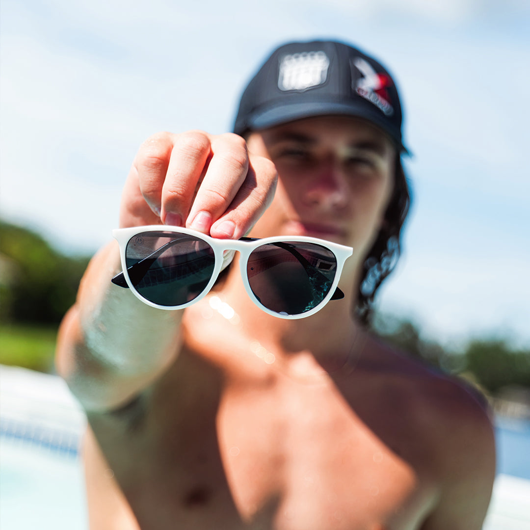 Hurricane - Matte Off White - Jett Lambert - Jet Black Polarized