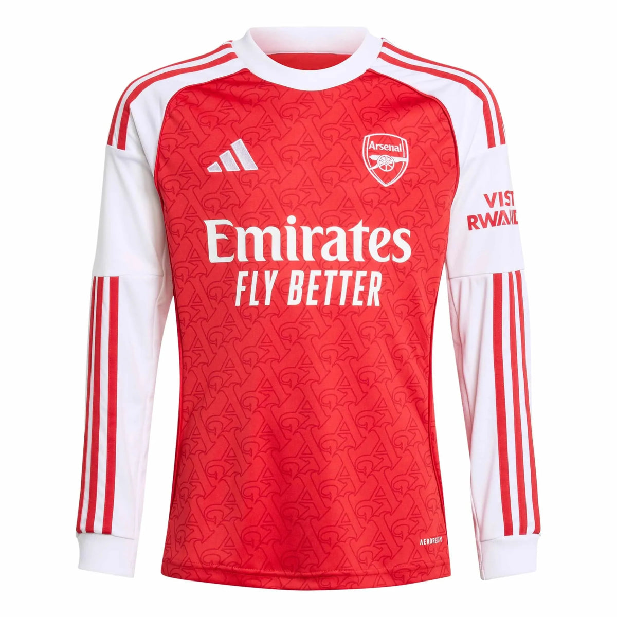 adidas 2025-26 Arsenal Youth Stadium Home Long-Sleeve Soccer Jersey