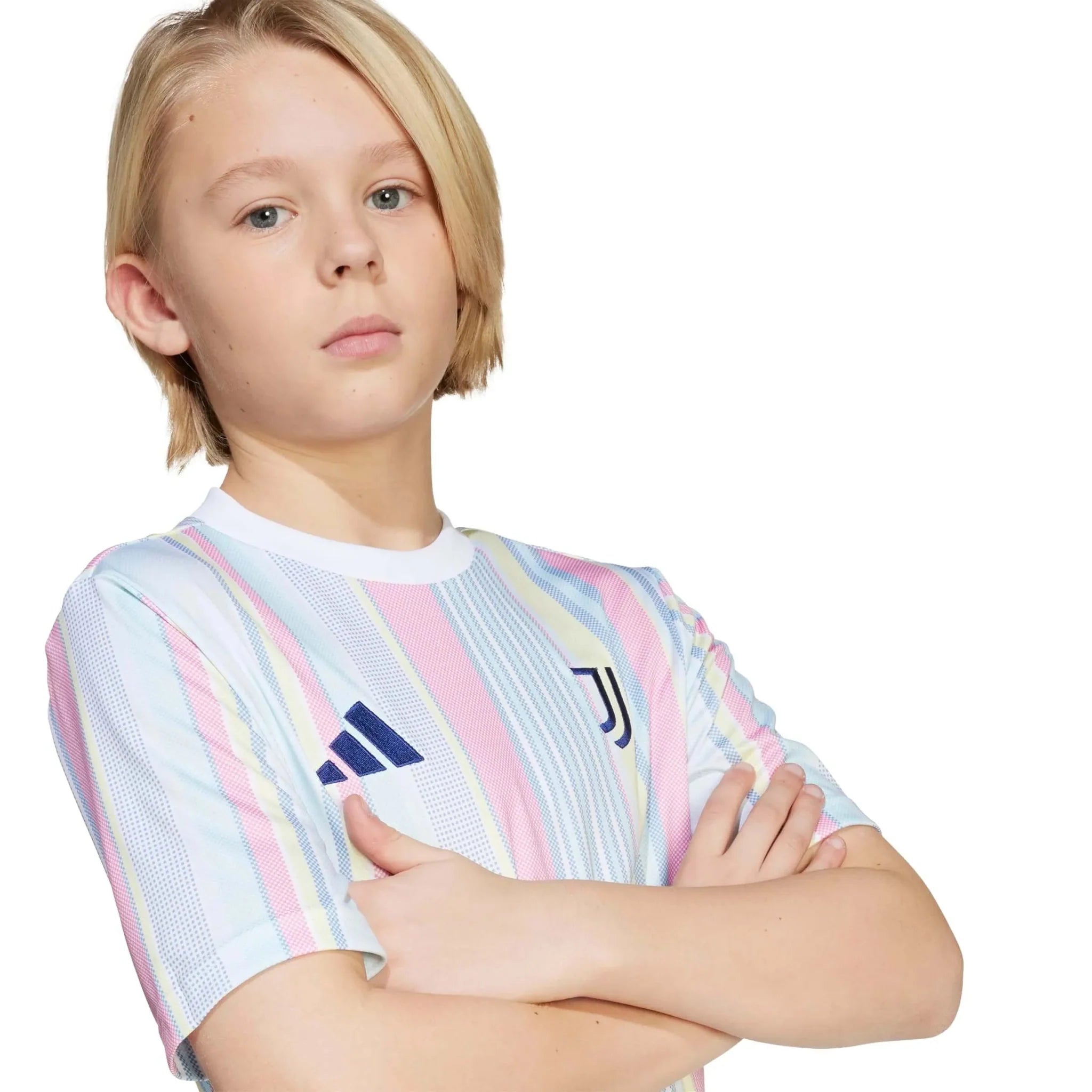 adidas 2025-26 Juventus Youth Pre-Match Soccer Jersey