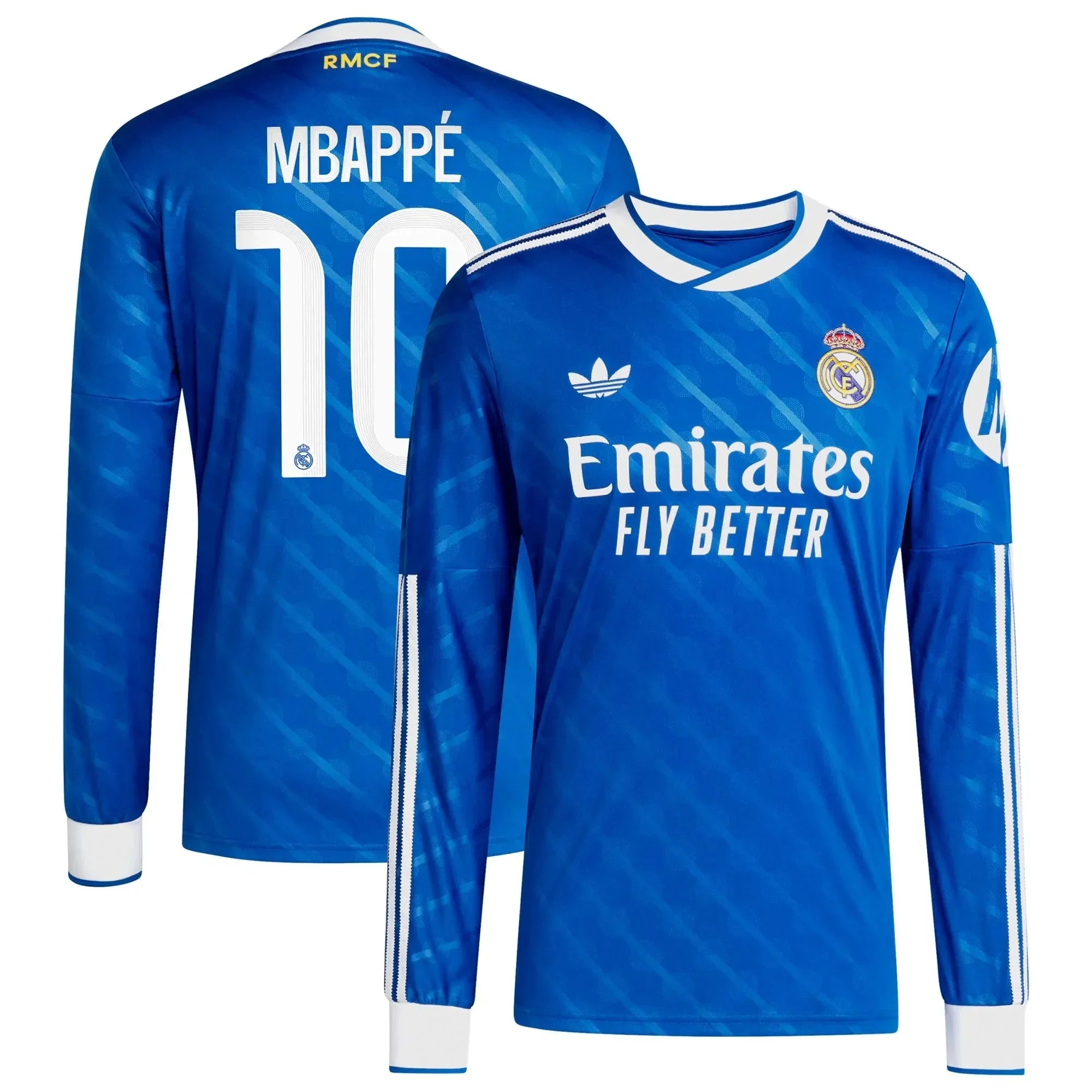 adidas 2025-26 Real Madrid Men's Stadium Third Long-Sleeve Soccer Jersey