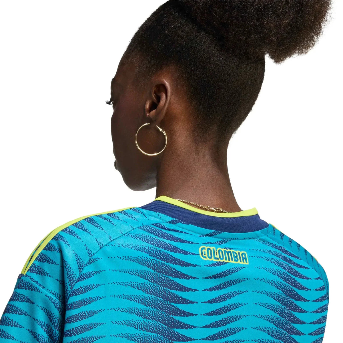 adidas 2026 Colombia Women's Stadium Away Cropped Soccer Jersey