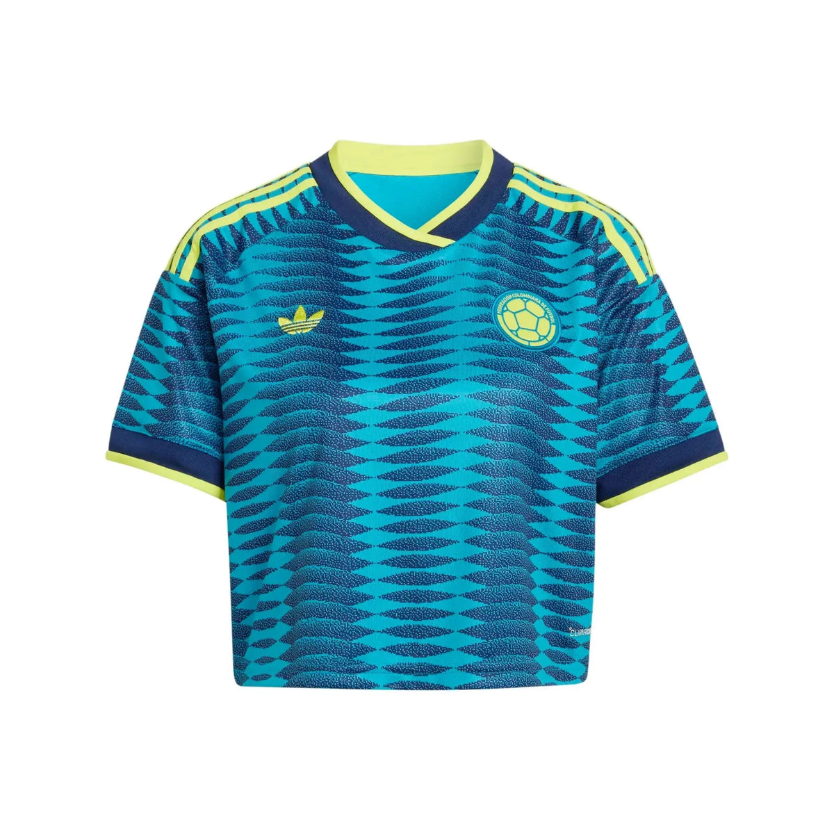adidas 2026 Colombia Women's Stadium Away Cropped Soccer Jersey
