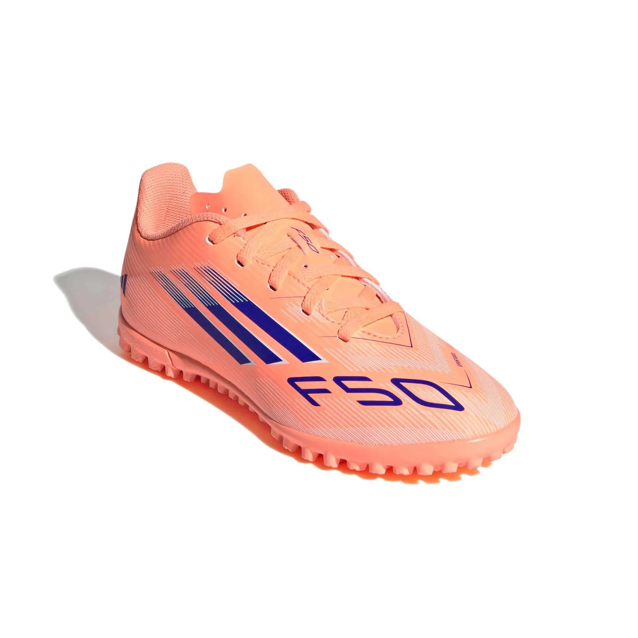adidas Kids F50 Club Turf Soccer Shoes - Coral Blaze Pack (FA25)