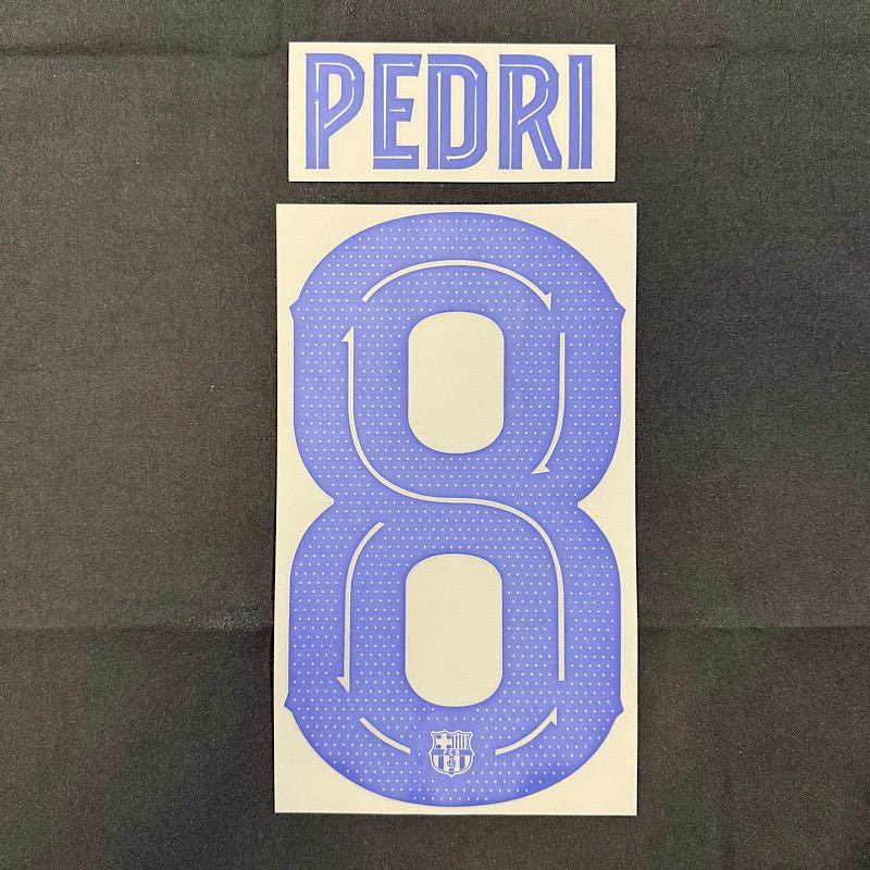 Barcelona 2024/25 Third PEDRI #8 Official Name Set (CL Version)