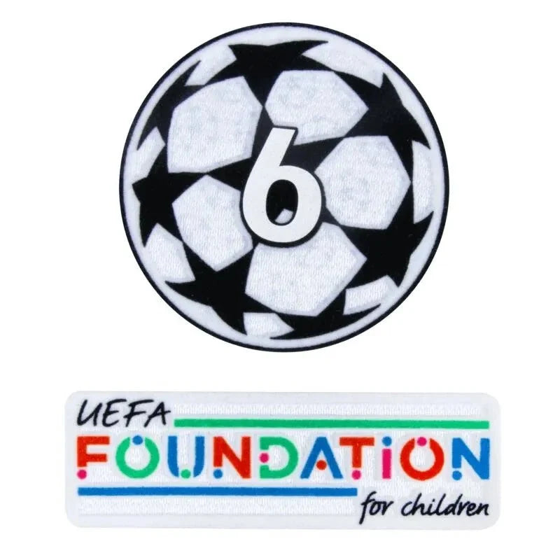 Bayern Munich/Liverpool 2024- UCL Starball 6 Times Winner + UEFA Foundation Patch Set